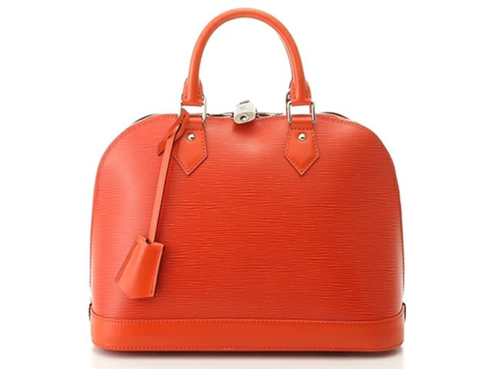 LOUIS VUITTON Alma handbag Epi leather Piment